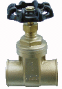 1/2" Brass Gate Valve Solder Ends